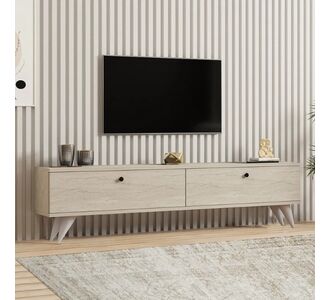 Έπιπλο τηλεόρασης Paris Megapap χρώμα travertine 160x25x35εκ. |  Έπιπλα τηλεόρασης στο espiti