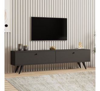 Έπιπλο τηλεόρασης Paris Megapap χρώμα ανθρακί 160x25x35εκ. |  Έπιπλα τηλεόρασης στο espiti