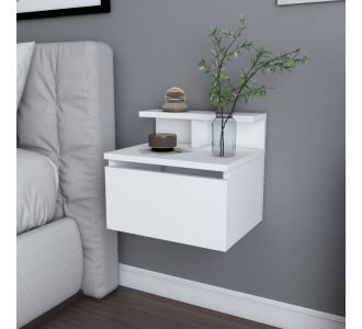 Κομοδίνο επιτοίχιο Arsen Megapap χρώμα λευκό 39,8x31,9x35εκ. |  Κομοδίνα στο espiti