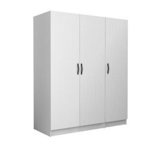 Ντουλάπα ρούχων Victoria Megapap τρίφυλλη χρώμα λευκό 150x60x181εκ. |  Ντουλάπες ρούχων στο espiti