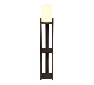 Φωτιστικό δαπέδου Verma I Megapap E27 Mdf/ύφασμα Pvc χρώμα wenge - κρεμ 18,5x18,5x142εκ. |  Επιπλα στο espiti