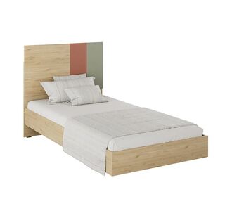 Κρεβάτι Terra Megapap χρώμα florida oak 100x200εκ. |  Παιδικά έπιπλα στο espiti