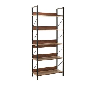 Βιβλιοθήκη Connect Megapap χρώμα καρυδί 73x35x172εκ. |  Βιβλιοθήκες στο espiti
