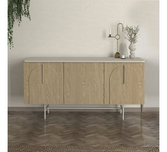 Μπουφές Rebel Megapap χρώμα rota oak - sandstone 150x45x76,5εκ. |  Μπουφέδες στο espiti