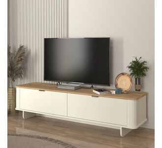 Έπιπλο τηλεόρασης Bohema Megapap χρώμα ivory - sepet oak 180x47x45,6εκ. |  Έπιπλα τηλεόρασης στο espiti