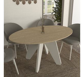 Τραπέζι Rebel Megapap χρώμα rota oak - sandstone 150x90x75εκ. |  Τραπέζια στο espiti