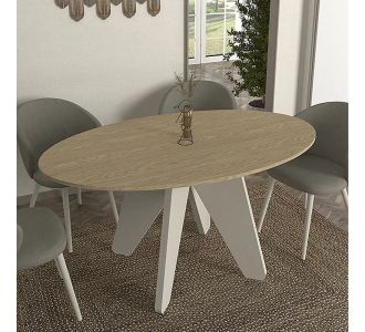 Τραπέζι Rebel Megapap χρώμα rota oak - sandstone 150x90x75εκ. |  Τραπέζια στο espiti