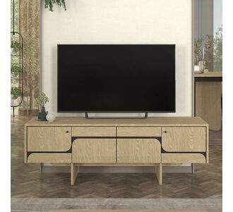 Έπιπλο τηλεόρασης Lava Megapap χρώμα rota oak - ανθρακί 150x35x51,3εκ. |  Έπιπλα τηλεόρασης στο espiti
