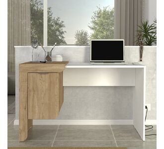Γραφείο εργασίας Dario Megapap χρώμα sepet oak - λευκό 120x60x73,2εκ. |  Γραφεία στο espiti