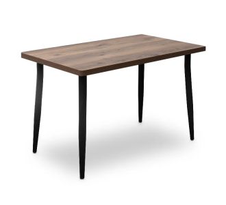 Τραπέζι Levico Megapap Mdf - μεταλλικό χρώμα καπνιστή καρυδιά 120x70x75εκ. |  Τραπέζια στο espiti