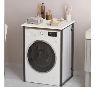 Έπιπλο πλυντηρίου Doyle Megapap χρώμα λευκό 67x60x92,8εκ. |  Σετ Μπάνιου στο espiti