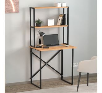 Γραφείο εργασίας Pope Megapap χρώμα pine oak 73x52x146εκ. |  Γραφεία στο espiti