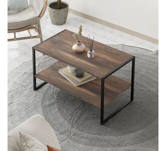 Τραπεζάκι σαλονιού Giza Megapap χρώμα rustic καρυδί 90,2x50,3x50,4εκ. |  Τραπεζάκια σαλονιού στο espiti