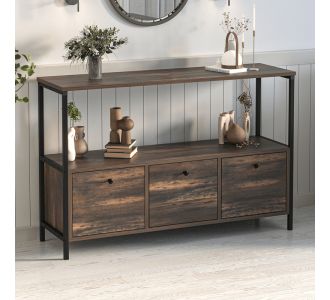 Μπουφές Mars Megapap χρώμα rustic καρυδί 122x36x80,1εκ. |  Μπουφέδες στο espiti