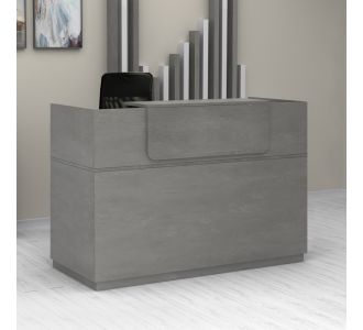 Γραφείο reception Lemmon Megapap χρώμα γκρι σκυροδέματος 160x70x110εκ. |  Reception γραφείου στο espiti