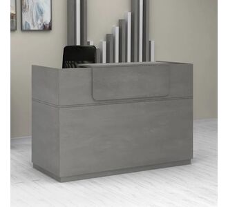 Γραφείο reception Lemmon Megapap χρώμα γκρι σκυροδέματος 160x70x110εκ. |  Reception γραφείου στο espiti