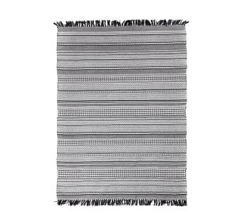 Χαλί Urban Cotton Kilim Samaira Black White Royal Carpet - 130 x 190 cm |  Χαλιά Σαλονιού  στο espiti