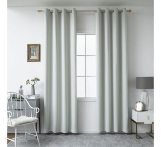 Beauty Home Κουρτίνα Blackout σκίασης με 8 κρίκους Ideal Art 8400 140x270 Γκρι       |  Ετοιμες κουρτίνες με σχέδιο στο espiti