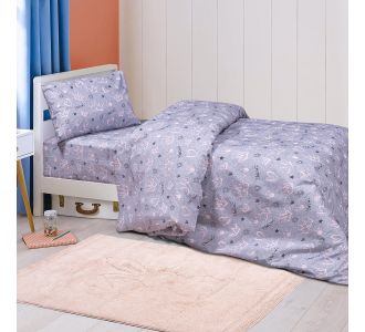 Beauty Home Σετ παπλωματοθήκη μονή Queen Art 6215 170x245 Μωβ       |  Παπλωματοθήκες Παιδικές στο espiti