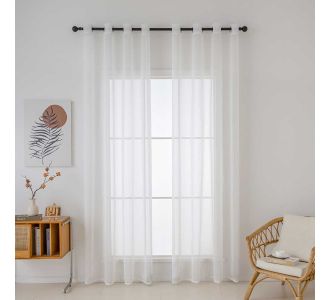 Beauty Home Ύφασμα κουρτίνας με το μέτρο γάζα Sharp Art 8448 Φ300 Εκρού       |  Ετοιμες κουρτίνες με σχέδιο στο espiti