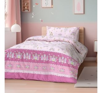 Beauty Home Σετ πάπλωμα μονό Dreamy Art 6232 160x240 Ροζ       |  Παπλώματα Παιδικά στο espiti