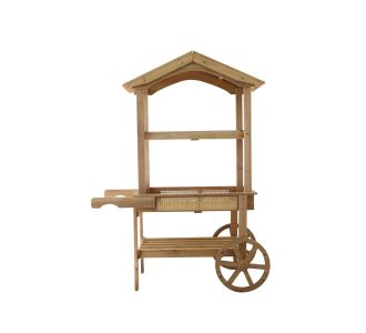 Beauty Home Ξύλiνη Καρότσα Alfonse 148 x 108 x 46 CM       |  Διακοσμητκά στο espiti
