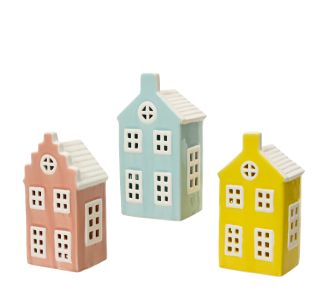 Beauty Home Διακοσμητικό Σπίτι από Πορσελάνη 7,8 x 6,3 x 15 cm  Σάπιο Μήλο     |  Διακοσμητκά στο espiti