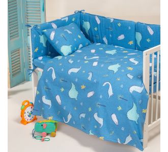 ΠΑΝΑ ΑΓΚΑΛΙΑΣ ZOO BOY BLUE BABY LINE ΠΑΝΑ ΑΓΚΑΛΙΑΣ 85Χ85 MELINEN |  Βρεφικά Σεντόνια στο espiti