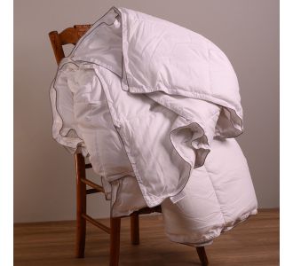 ΠΑΠΛΩΜΑ 220X240 ΣΑΤΕΝ ΡΙΓΕ 4 ΕΠΟΧΩΝ (2 ΣΕ 1) ΥΠΕΡΔΙΠΛΟ 220Χ240 MELINEN |  Παπλώματα Λευκά στο espiti