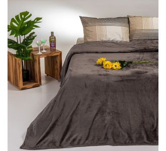 ΚΟΥΒΕΡΤΑ FLANNEL ΥΠΕΡΔΙΠΛΗ TOKYO BROWN GREY ΥΠΕΡΔΙΠΛΗ 220Χ240 MELINEN |  Κουβέρτες fleece Υπέρδιπλες στο espiti
