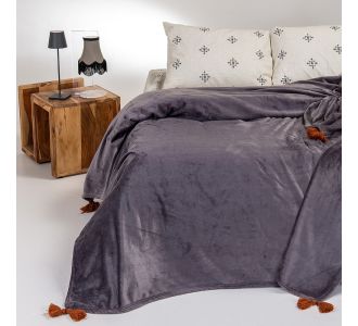 ΚΟΥΒΕΡΤΑ FLANNEL ΥΠΕΡΔΙΠΛΗ BERLIN DARK GREY ΥΠΕΡΔΙΠΛΗ 220Χ240 MELINEN |  Κουβέρτες fleece Υπέρδιπλες στο espiti