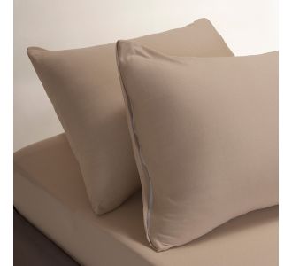 ΣΕΤ ΚΑΤΩΣΕΝΤΟΝΟ JERSEY (2 ΤΕΜ.) ΜΟΝΟ (Λ) ΚΑΙ ΜΑΞΙΛΑΡΟΘΗΚΗ BEIGE ΚΑΤΩΣΕΝΤΟΝΟ ΜΟΝΟ (Λ) 100Χ200+25cm + 50X70cm MELINEN |  Μονόχρωμα Μονά στο espiti