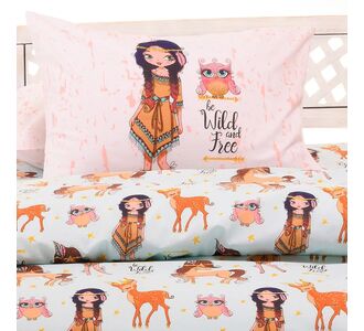 ΣΕΤ ΜΑΞΙΛΑΡΟΘΗΚΕΣ INDIAN GIRL LIGHT BLUE KIDS LINE ΣΕΤ ΜΑΞΙΛΑΡΟΘΗΚΕΣ 50Χ70 MELINEN |  Παιδικά διακοσμητικά μαξιλάρια στο espiti