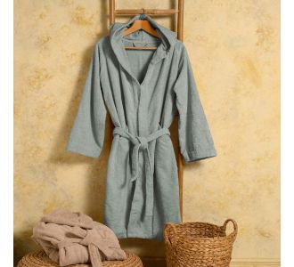 ΜΠΟΥΡΝΟΥΖΙ ΕΝΗΛΙΚΩΝ BLOOM AQUA XLARGE XL MELINEN |  Μπουρνούζια στο espiti