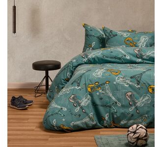 ΣΕΤ ΣΕΝΤΟΝΙΑ ΦΑΝΕΛΕΝΙΑ ΜΟΝΑ MUSIC PETROL (170X260) WINTER LINE KIDS ΣΕΤ ΜΟΝΟ 170Χ260 MELINEN |  Σεντόνια Παιδικά στο espiti