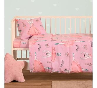 ΣΕΤ ΣΕΝΤΟΝΙΑ ΦΑΝΕΛΕΝΙΑ ΚΟΥΝΙΑΣ BALLET PINK (120X170) WINTER LINE ΒΑΒΥ ΣΕΤ ΚΟΥΝΙΑΣ 120Χ170 MELINEN |  Βρεφικά Σεντόνια στο espiti