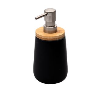 ESTIA ΑΝΤΛΙΑ ΣΑΠΟΥΝΙΟΥ BAΜBOO ΠΟΡΣΕΛΑΝΗΣ 360ml ΜΑΥΡΗ - 02-4590 Estia |  Αξεσουάρ Μπάνιου - διάφορα στο espiti