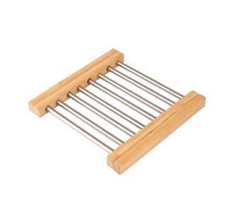 ESTIA ΒΑΣΗ ΜΑΓΕΙΡΙΚΟΥ ΣΚΕΥΟΥΣ BAMBOO ESSENTIALS ME ΑΝΟΞΕΙΔΩΤΟ ΑΤΣΑΛΙ ΠΤΥΣΣΟΜΕΝΗ 22x21.3x2.2cm - 01-13011 Estia |  Εργαλεία Κουζίνας - Αξεσουάρ στο espiti