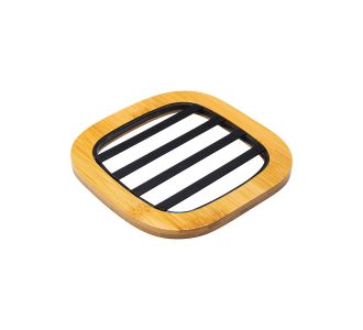 ESTIA ΒΑΣΗ ΜΑΓΕΙΡΙΚΟΥ ΣΚΕΥΟΥΣ BAMBOO ESSENTIALS MEΤΑΛΛΙΚΗ 17x17x1cm ΜΑΥΡΟ - 01-13189 Estia |  Εργαλεία Κουζίνας - Αξεσουάρ στο espiti