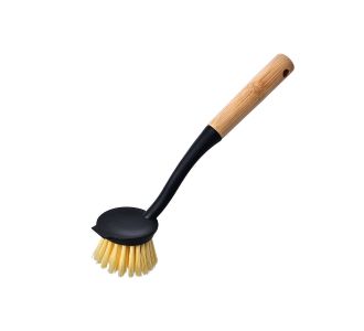 ESTIA ΒΟΥΡΤΣΑ ΚΑΘΑΡΙΣΜΟΥ ΠΙΑΤΩΝ ΧΕΙΡΟΣ BAMBOO ESSENTIALS BLACK ΣΤΡΟΓΓΥΛΗ - 04-14247 Estia |  Εργαλεία Κουζίνας - Αξεσουάρ στο espiti