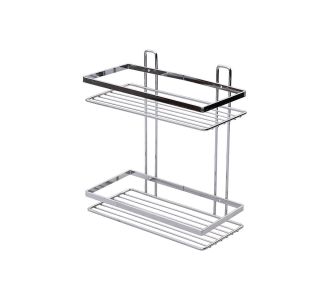 ESTIA ΕΤΑΖΕΡΑ ELEGANT ΜΕΤΑΛΛΙΚΗ ΙΣΙΑ 2 ΘΕΣΕΩΝ 27x25x12.5cm ΧΡΩΜΙΟΥ - 02-8680 Estia |  Σετ Μπάνιου στο espiti