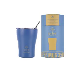 ESTIA ΘΕΡΜΟΣ COFFEE MUG SAVE THE AEGEAN 350ml DENIM BLUE - 01-12182 Estia |  Θερμός & Αξεσουάρ στο espiti