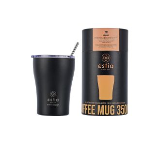 ESTIA ΘΕΡΜΟΣ COFFEE MUG SAVE THE AEGEAN 350ml MIDNIGHT BLACK - 01-12083 Estia |  Θερμός & Αξεσουάρ στο espiti