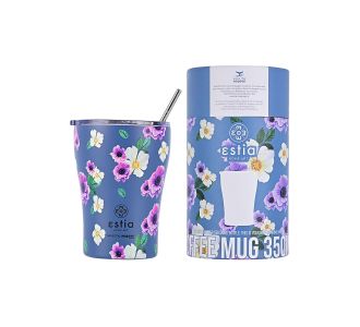 ESTIA ΘΕΡΜΟΣ COFFEE MUG SAVE THE AEGEAN 350ml GARDEN BLUE - 01-16883 Estia |  Θερμός & Αξεσουάρ στο espiti