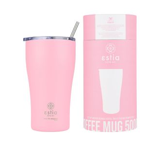 ESTIA ΘΕΡΜΟΣ COFFEE MUG SAVE THE AEGEAN 500ml BLOSSOM ROSE - 01-23157 Estia |  Θερμός & Αξεσουάρ στο espiti
