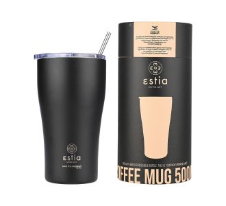 ESTIA ΘΕΡΜΟΣ COFFEE MUG SAVE THE AEGEAN 500ml MIDNIGHT BLACK - 01-23122 Estia |  Θερμός & Αξεσουάρ στο espiti