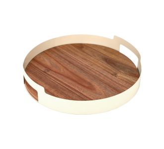 ESTIA ΔΙΣΚΟΣ ΣΕΡΒΙΡΙΣΜΑΤΟΣ ALLURE ΜΕΤΑΛΛΙΚΟΣ IVORY - 01-24901 Estia |  Εργαλεία Κουζίνας - Αξεσουάρ στο espiti
