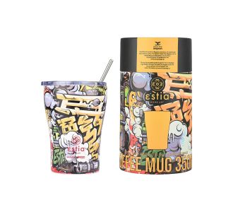 ESTIA ΘΕΡΜΟΣ COFFEE MUG SAVE THE AEGEAN 350ml GRAFFITI RHYTHM - 01-22914 Estia |  Θερμός & Αξεσουάρ στο espiti