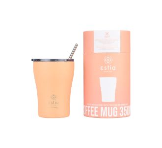 ESTIA ΘΕΡΜΟΣ COFFEE MUG SAVE THE AEGEAN 350ml PEACH FUZZ - 01-23416 Estia |  Θερμός & Αξεσουάρ στο espiti