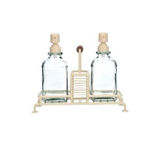 ESTIA ΔΟΧΕΙΑ ΥΓΡΟΥ ΠΙΑΤΩΝ ALLURE 2x300ml ΜΕ ΜΕΤΑΛΛΙΚΗ ΒΑΣΗ & ΘΗΚΗ ΓΙΑ ΣΦΟΥΓΓΑΡΙ IVORY - 01-26226 Estia |  Εργαλεία Κουζίνας - Αξεσουάρ στο espiti